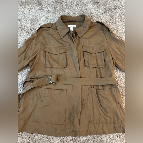 H&M Lightweight Utility Jacket – Size Large - Picture 2 of 8